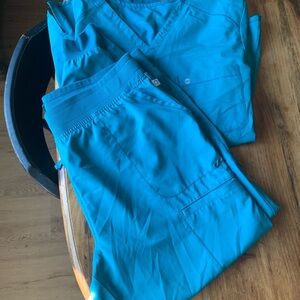 Blue Scrub Set. Cherokee Infinity. Size XL. Jogger pants